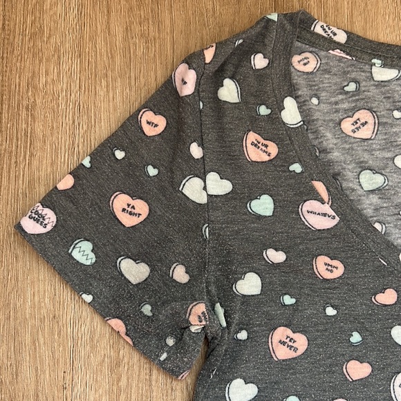 Nollie Junior’s Short Sleeve Sassy Candy Hearts T-shirt Size Extra Small - Picture 3 of 16